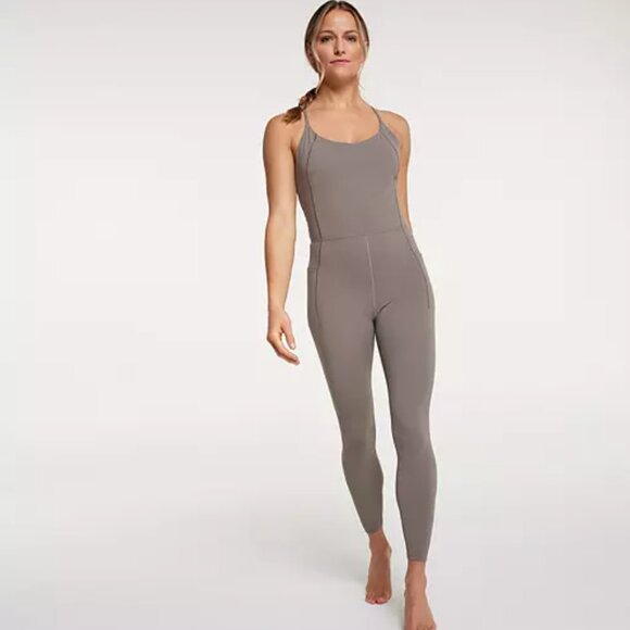 CALIA Women's Inspire Adjustable Strap Bodysuit in Dark Grey - Picture 1 of 11